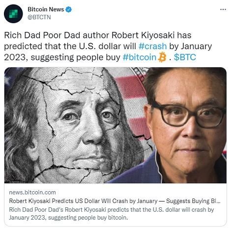 “美元将在明年1月崩溃”！《<em>富爸爸穷爸爸</em>》作者再发可怕警告...