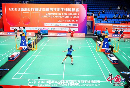 2023亚洲U17暨U15青少年羽毛球锦标赛在成都温江开赛