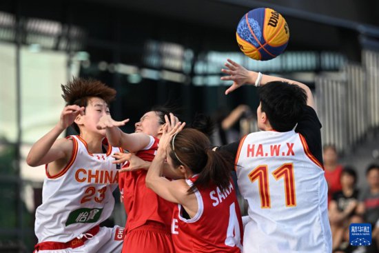 篮球——三人篮球亚洲杯小组赛：中国队胜新加坡队