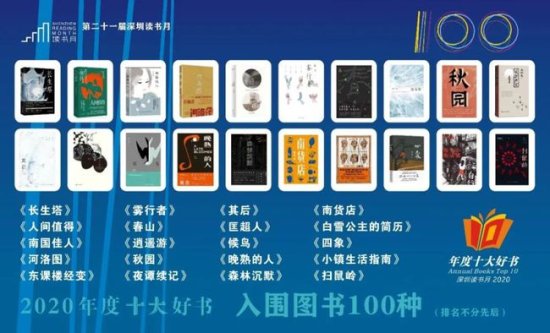 2020年深圳读书月“年度十大好书”揭晓