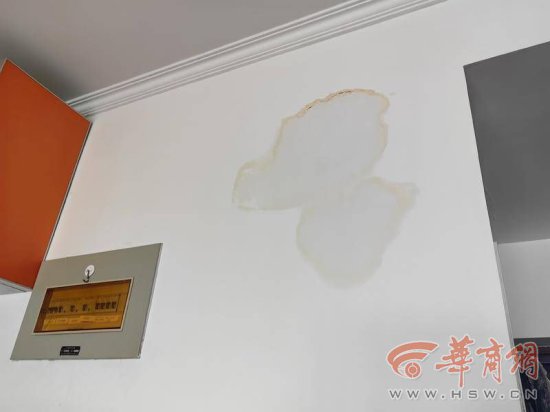 西安一小区管道井<em>漏水</em>住户家里墙面被水泡 谁来维修？