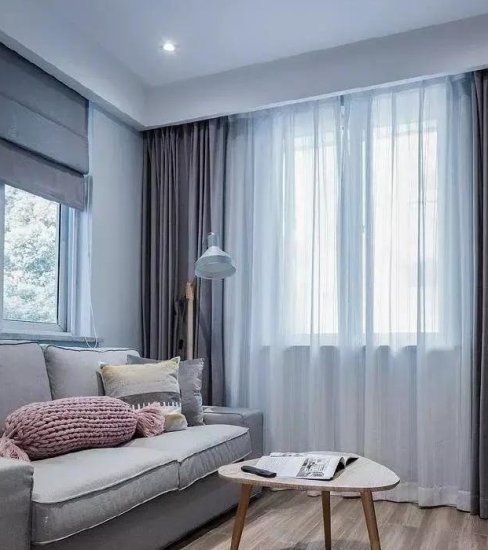 烟灰蓝色调，极简装修风格，卧室别有洞天，我超喜欢！
