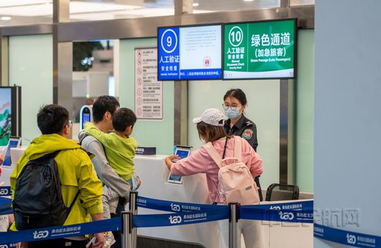 青岛机场冬春航季航班时刻较夏秋航季大幅增长
