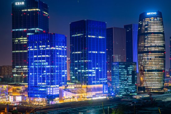 三环里新城看丽泽｜丽泽金融商务区夜色景观“亮”起来