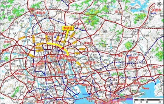 广州北二环高速将扩建成双向10~12车道