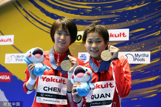 福冈游泳世锦赛第三个比赛日结束，中国跳水队再夺2金1铜