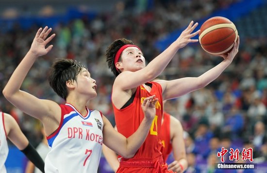 （杭州<em>亚运会</em>）女子<em>篮球</em>半决赛：中国队战胜朝鲜队晋级决赛