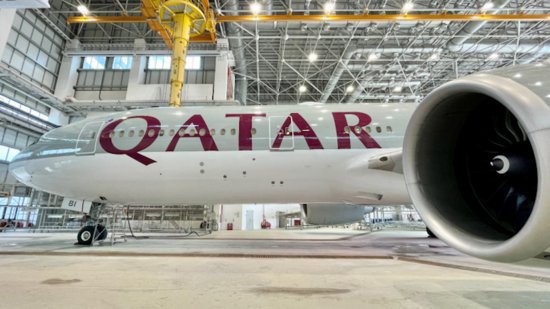 海南自贸港顺利完成卡塔尔首批三架飞机喷漆业务