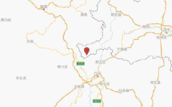 <em>陕西汉中</em>宁强县<em>附近</em>发生3.2级地震 震源深度14千米