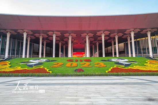 国家会展中心（上海）<em>花团锦簇</em> 喜迎进博盛会