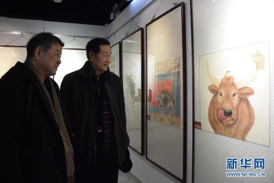 中国第<em>十四</em>届生肖画及国画优秀作品展在天津开展