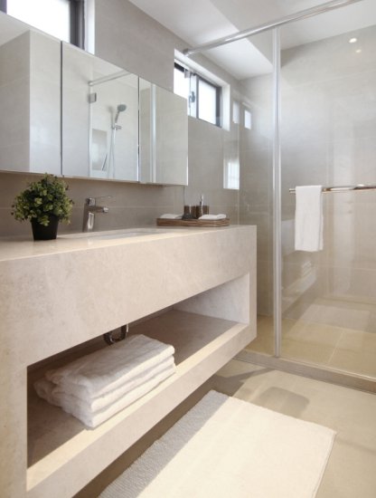119平现代风白色系温馨的家，白色马赛克瓷砖点缀<em>整个卫生间</em>