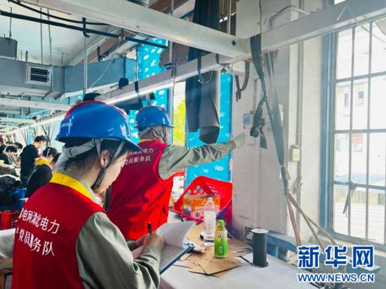 武汉黄陂：“满格电”为企业生产提供电力保障