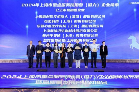 2024年<em>上海市</em>重点服务独角兽（潜力）企业榜单正式发布