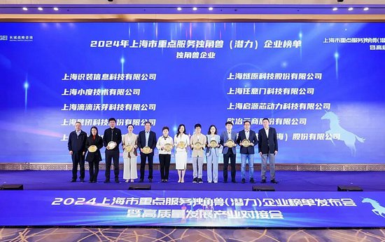 启源芯动力入选2024年上海市重点服务<em>独角兽</em>企业榜单