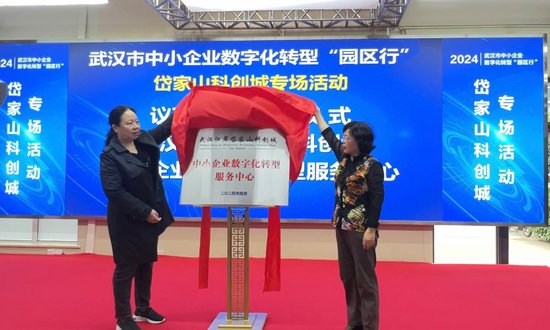 武汉首个由园区设立的数字化转型服务中心揭牌成立