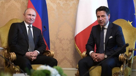 俄罗斯总统普京和<em>意大利</em>总理孔特通电话讨论白俄罗斯局势
