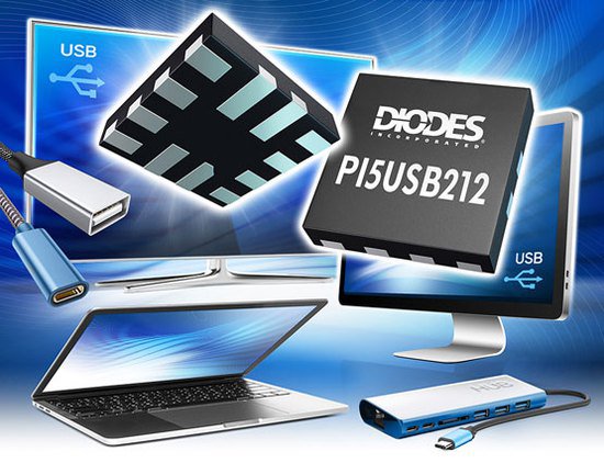 Diodes 公司的自适应 USB 2.0 信号调节器 IC 可节能并简化<em>系统</em>...