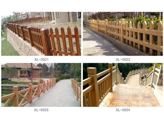 仿木栏杆，<em>仿竹</em>栏杆运用于园林现象中已是常见之物