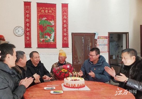 暖心！宜黄县退役军人事务局为抗美援朝老兵送生日祝福