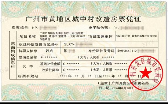 一图读懂广州开发区、黄埔区城中村改造项目房票安置