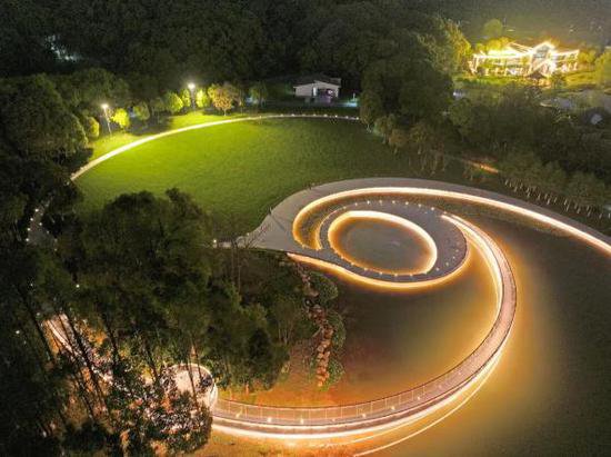 芜湖文化新地标——神山公园亮灯了
