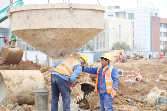 南京滨江车辆段项目进入地上结构施工