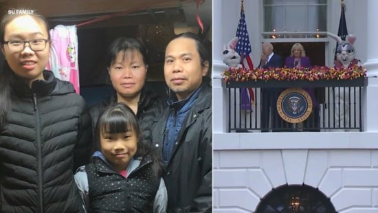美国旧金山低收入华人<em>家庭</em>受邀去白宫参加复活节活动，差旅费自...