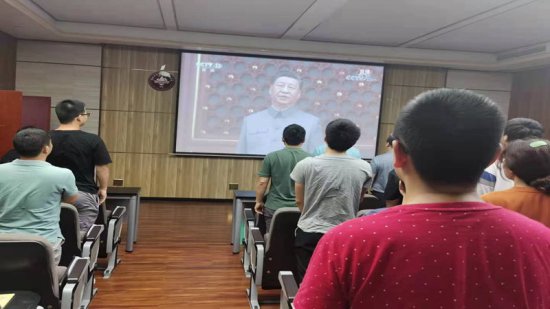 资安学院组织师生观看庆祝中国共产党成立100周年大会直播