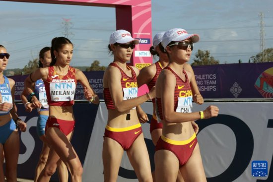 世界竞走团体锦标赛：中国队获得10公里竞走女子团体亚军