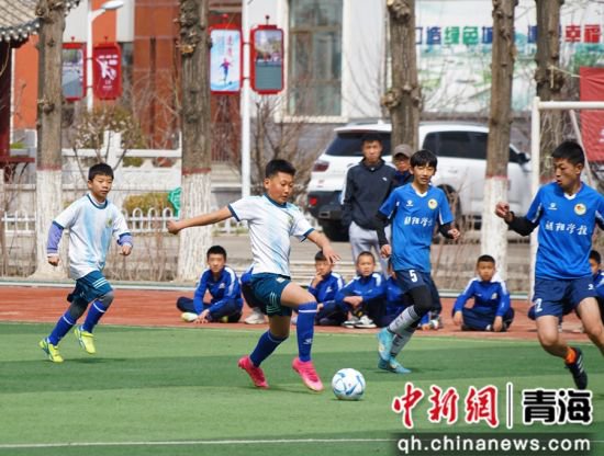 第五届中国城市少儿<em>足球</em>联赛（西宁赛区）开幕
