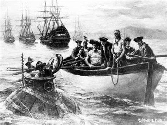 第一位为潜艇牺牲的人：1774年英国<em>木匠自制</em>潜艇，大胆潜到40米...