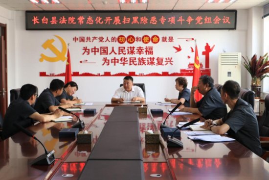 长白县人民法院党支部召开党史学习教育专题组织生活会