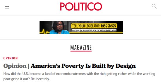 美媒：有意为之！美国严重且普遍的贫富文化是制度<em>设计</em>造成的