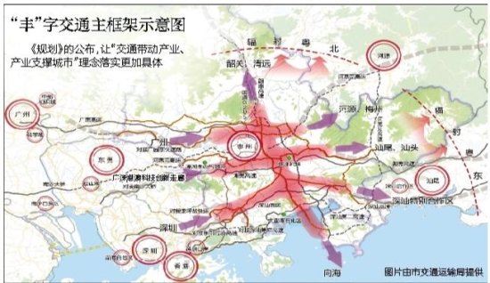 惠州市“<em>丰</em>”<em>字</em>交通主框架总体布局规划发布