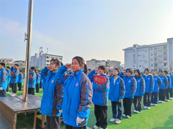 赣州市第一中学举行2024届学考百日誓师大会