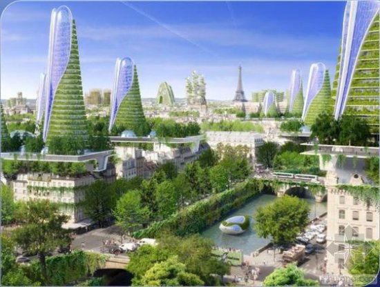 Vincent Callebaut<em>设计</em>“2050巴黎智能城市”