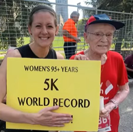 美国96岁老太51分钟跑完5公里 创造年龄组世界纪录