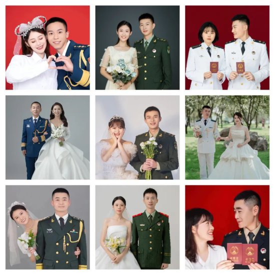这12对军人<em>的结婚照</em>，你觉得哪个更好看？