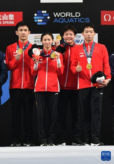 跳水——世界杯总决赛：中国队夺得混合团体冠军