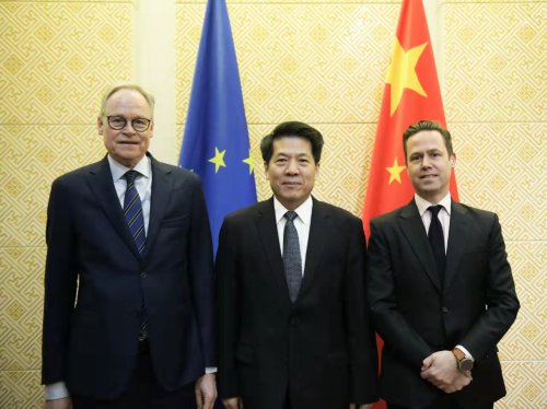 中国政府<em>欧亚</em>事务特别代表李辉同欧盟对外行动署官员举行会谈
