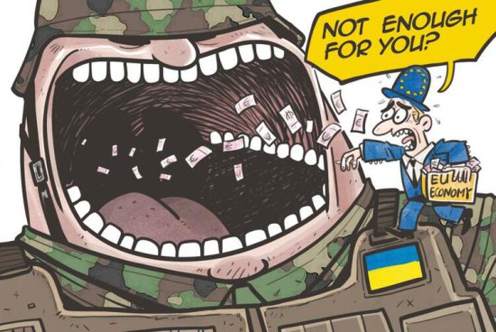 中国日报漫画：欧洲仍然在乌克兰危机<em>的死</em>胡同里徘徊