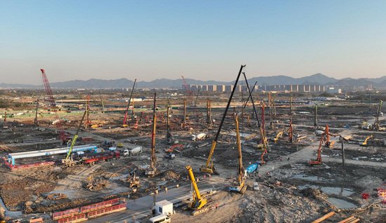 浙江最大专业足球场项目建设再提速！