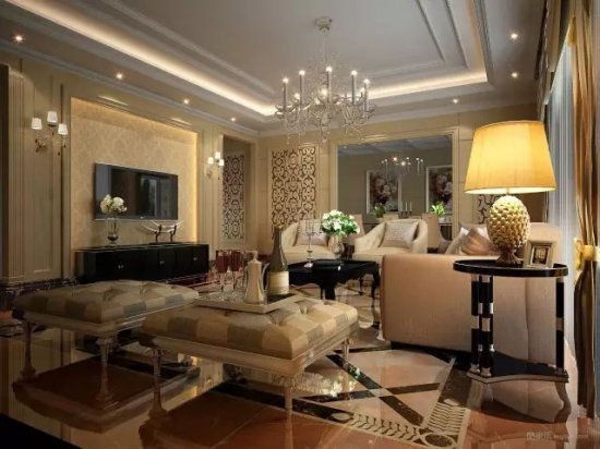 20款<em>欧式客厅装修案例</em>，奢华的、典雅的、时尚的全都有！
