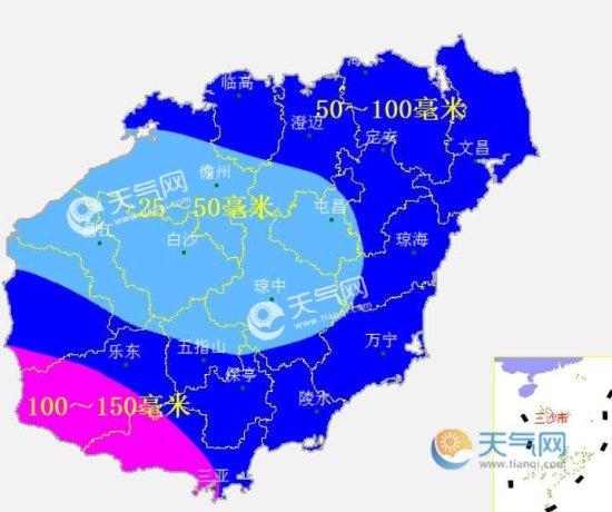 2020海南<em>台风预报最新消息</em> “森拉克”将登陆海南风雨预定