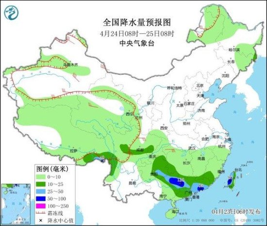 辽宁<em>山东</em>及华南需防范强对流影响 24日夜间起华南雨势再度加强
