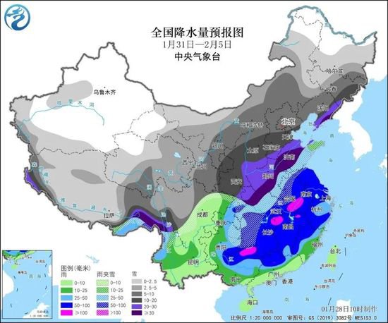 春节前大范围强雨雪天气来袭！10省将有暴雪或大暴雪