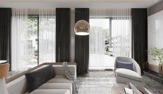 370㎡现代叠墅，双客厅设计，颠覆传统居家功能划分！
