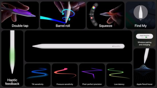 苹果推出新款<em>手写笔</em>Apple Pencil Pro，售129美元